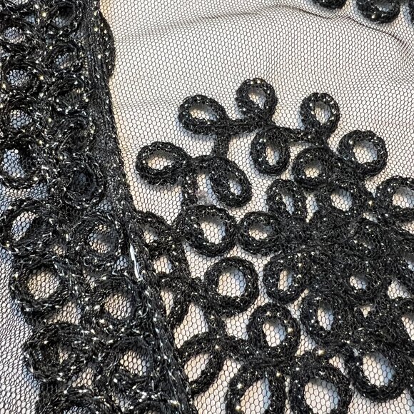 🖤 Temptation Sheer Beaded Cardigan – Luxe Layering in Size L 💐 - Picture 7 of 13